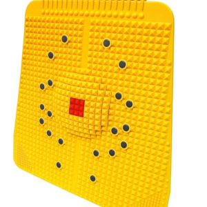 Super Healthy Blood Circulation Acupressure Mat for Feet Yellow | Acupuncture Foot Power Mat | Blood Circulation | Foot Massager | Acupressure (Stand for 1 min - 4 times a day)
