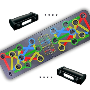 Master the Art of Pushups | Muscle Drago Pushup Board and Grip Strengthner with Adjustable Hand Gripper | Train your Chest, Triceps, Shoulders