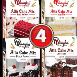Maayka | Atta | Premium Vanilla, Red Velvet & Chocolate & Black Forest Cake Mix | Cake | Cake Mix | Cake Premix