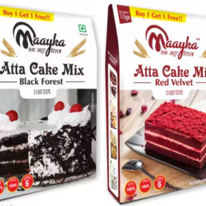 Maayka - Atta Black Forest & Red Velvet Cake Mix (Pack of 2)