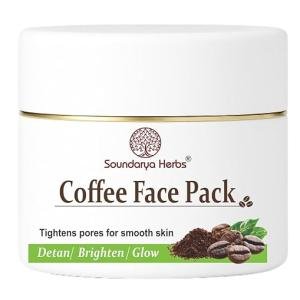 Coffee Face Pack, Tightens Pores for Smooth Skin, Detan, Brighten, Glow