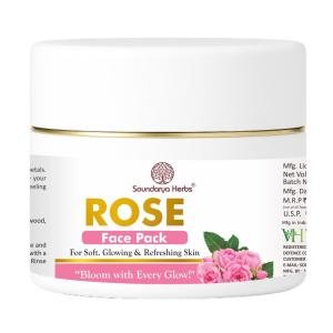 Rose Face Pack for Soft, Glowing & Refreshing Skin, 100 gm