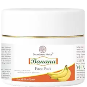 Banana Face Pack | Deep Nourishment & Natural Glow | With Banana Extract. Multani Mitti & Aloe Vera For Dry & Dull Skin