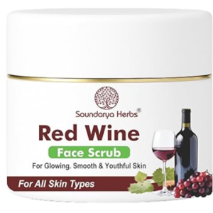 Red Wine Face Scrub for Glowing, Smooth & Youthful Skin, All Skin Types