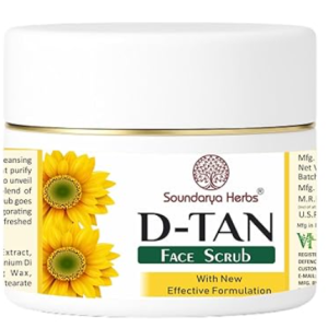 D-Tan Face Scrub | Tan Removal & Skin Brightening | Deep Cleansing & Exfoliating Scrub | All Skin Types