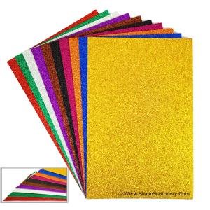 Glitter Foam Sheet (10 Assorted Colors) for Art & Craft