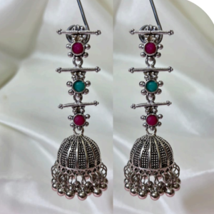 Oxidized Silver Premium Earrings for Women