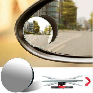 CarFrill HD Glass Frameless Round Convex Rear View Blind Spot Mirror Cars/Trucks/Vans