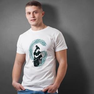 BINAYAK Cotton Regular Fit Printed White