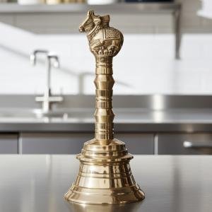 Brass Pooja Hand Bell, Nandi Ghanti