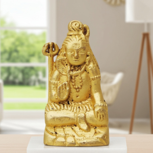 Brass Shiv Ji Statue – Pooja Room Murti