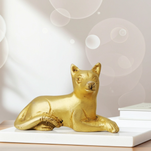 Brass Showpiece Dog Statue