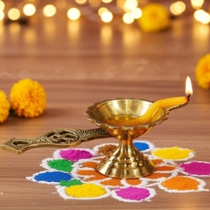 Brass Swastic Deepak No. 1