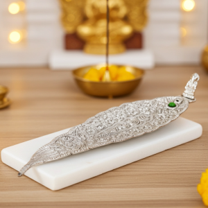 Aluminum Agarbatti Stand, Holder Single Stick Silver