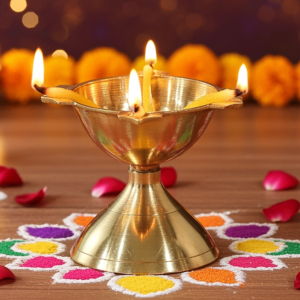 Brass Panchmukhi Deepak No. 3