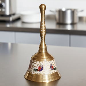 Brass Bell Handle White No. 1
