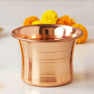 Copper Achmani Panchpatra – Traditional Pooja Water Vessel