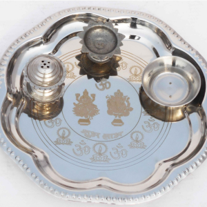 Steel Puja Thali