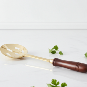 Brass Ramcha Hole With Wooden Handle