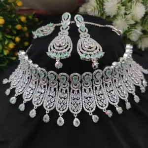 Sonamone Cubic Zircon Choker Necklace