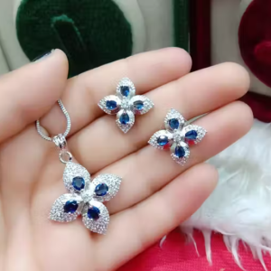 Jewellery American Diamond Stylish Girls Pendant Set