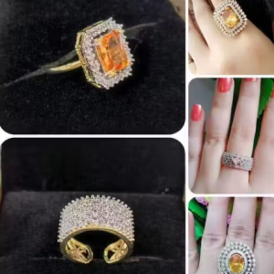 American Diamond Finger Ring UNIQUE Piece