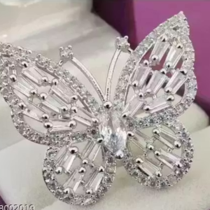 Adjustable Stylish Butterfly Style Finger Ring for Women & Girls