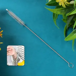 Stainless Steel Straw Cleaning Brush Drinking Pipe 20 Cm 1 Pc