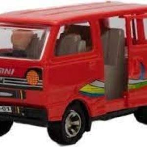 Pull Back Maruti Omni Van Toy- Multicolour