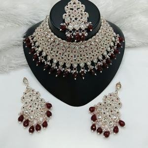 Ruby Noor Kundan Bridal Necklace Set