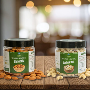 Cashew Nut & Almond Combo – Pure & Natural (200 g + 200 g)