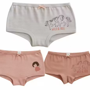 Girls Cotton Panty Girls Innerwear Set Printed Girls Briefs Kids Underwear Combo Girls Panty Pack 3 ✅