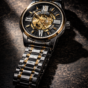 KHRIST Premium Fully Automatic Mechanical Analog Watch for Men | Exposed Working Gears Dial & Transparent Case Back | Precision Engineering, Luxury Craftsmanship & Timeless Elegance