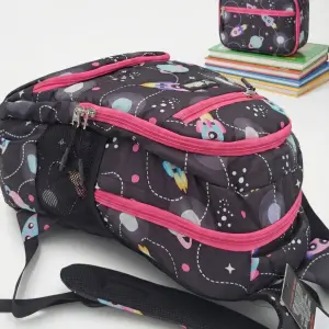 onERus Monitor 25L Stylish Printed Backpack 3 Compartments, Water-Resistant Premium Fabric, Sturdy Zippers & Bottle Holders