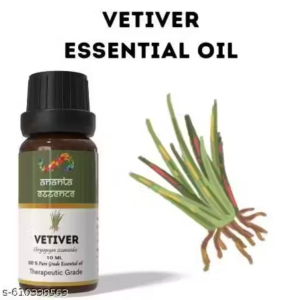 Ananta Vetiver Essential Oil 10 ml – Earthy Woody Fragrance for Daily Ambience