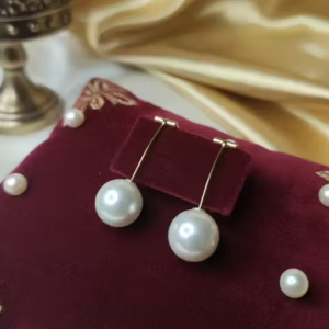 Elegant Pearl Drop Minimalist Earrings for Women & Girls | Lightweight Daily Wear Earrings