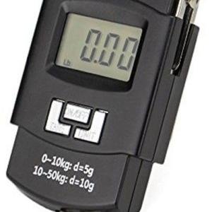 Portable Electronic Scale Digital LCD Pocket Weighing Hanging Scale For Home, Office & Travel Luggage Weighing Scale (Black)