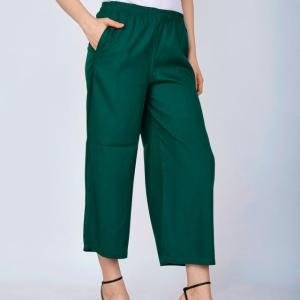 Sufiana Dark Green Palazzo for Women