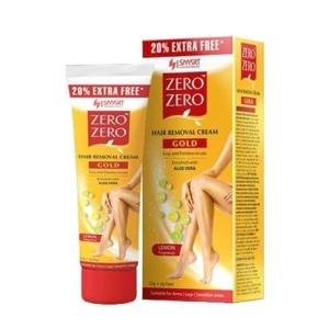 Zero Zero Gold Hair Removal Cream with Aloe Vera and Gold Pearl Extracts