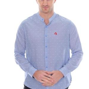 Light Blue Slim Fit Casual Shirt