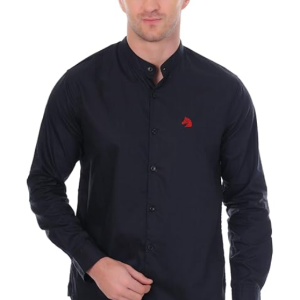 Black Slim Fit Casual Shirt