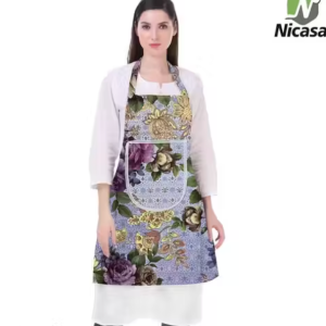 Kitchen Apron- Waterproof /Oil-Proof - Adjustable Aprons with Pockets for Women Men Washable - Pack of 1 (color As per availibility)