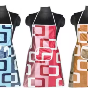 Kitchen Apron- Waterproof /Oil-Proof - Adjustable Aprons with Pockets for Women Men Washable - Pack of 3 (color As per availibility)