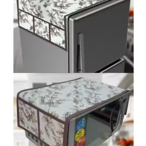 Krishna E premium quality water proof Fabric Fridge Cover with 1 pec Oven Cover,Water proof Fabric, Set of 2 pec
