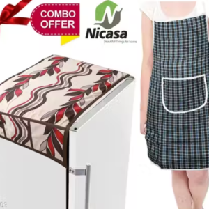 Classy Stylish Fridge Top Cover & Apron (Pack Of 2)