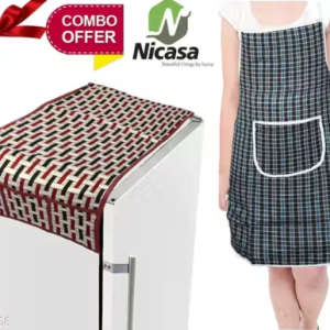 Classy Stylish Fridge Top Cover & Apron (Pack Of 2)