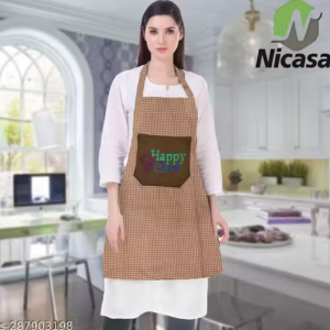 Kitchen Apron- Waterproof /Oil-Proof - Adjustable Aprons with Pockets for Women Men Washable - Pack of 1 (color As per availibility)