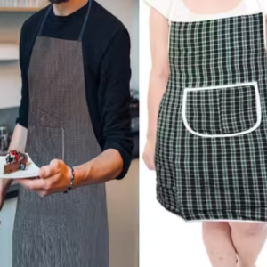 100% Cotton Apron Red Check