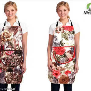 Nicasa Kitchen Apron- Waterproof /Oil-Proof - Adjustable Aprons with Pockets for Women Men Dishwashing