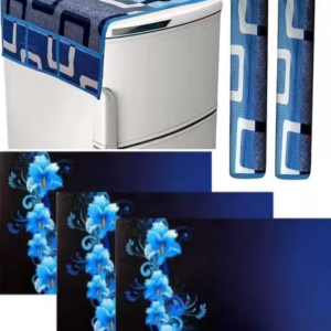 Nicasa HD Premium Quality combo of fridge top, 2 handle cover and 3 mats-set of 6 pieces